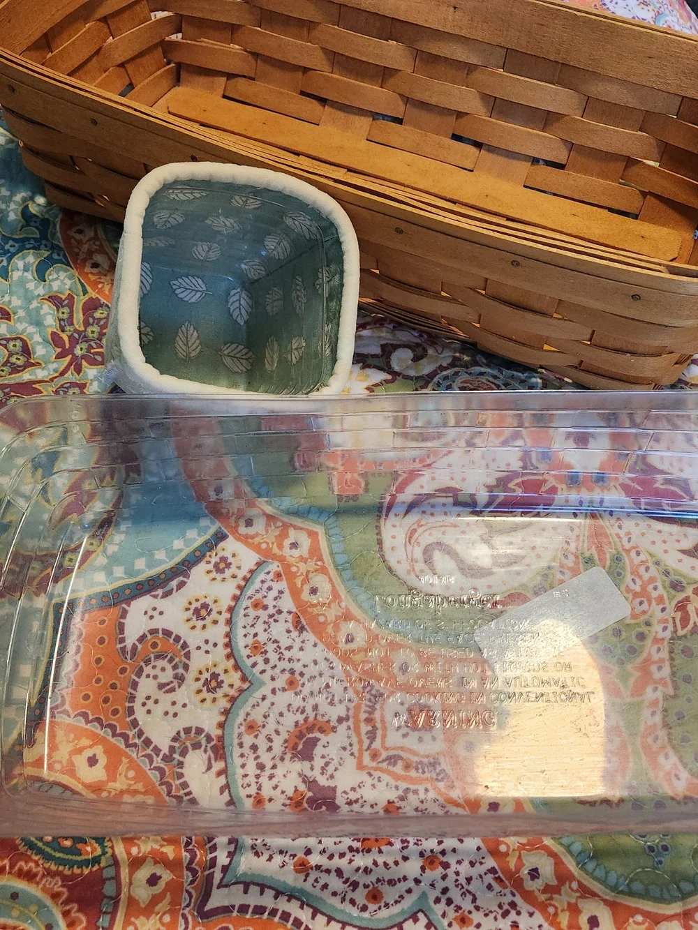 2-Vintage Small Hanging & Bread Basket